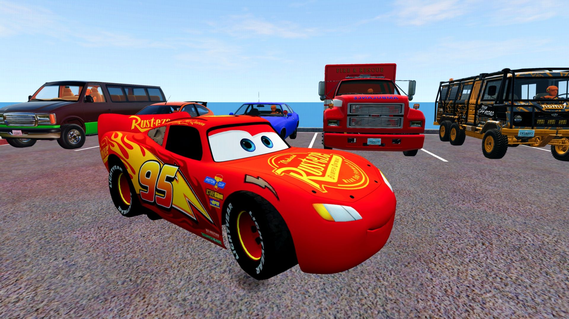 РАЗБИЛИ В ХЛАМ! 🏎️🔨 Молния Маквин: Падение с высоты 1000 метров в BeamNG.drive