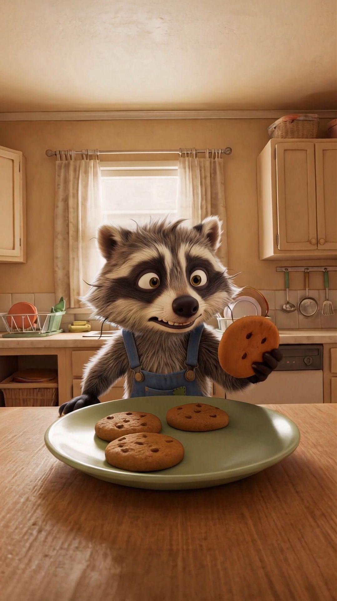 Енот и печенька!