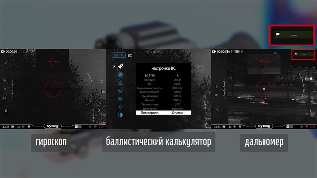 Мультиспектральный тепловизионный прицел Sytong FM06-50LRF / Сайтонг ФМ06 50ЛРФ (с дальномером)