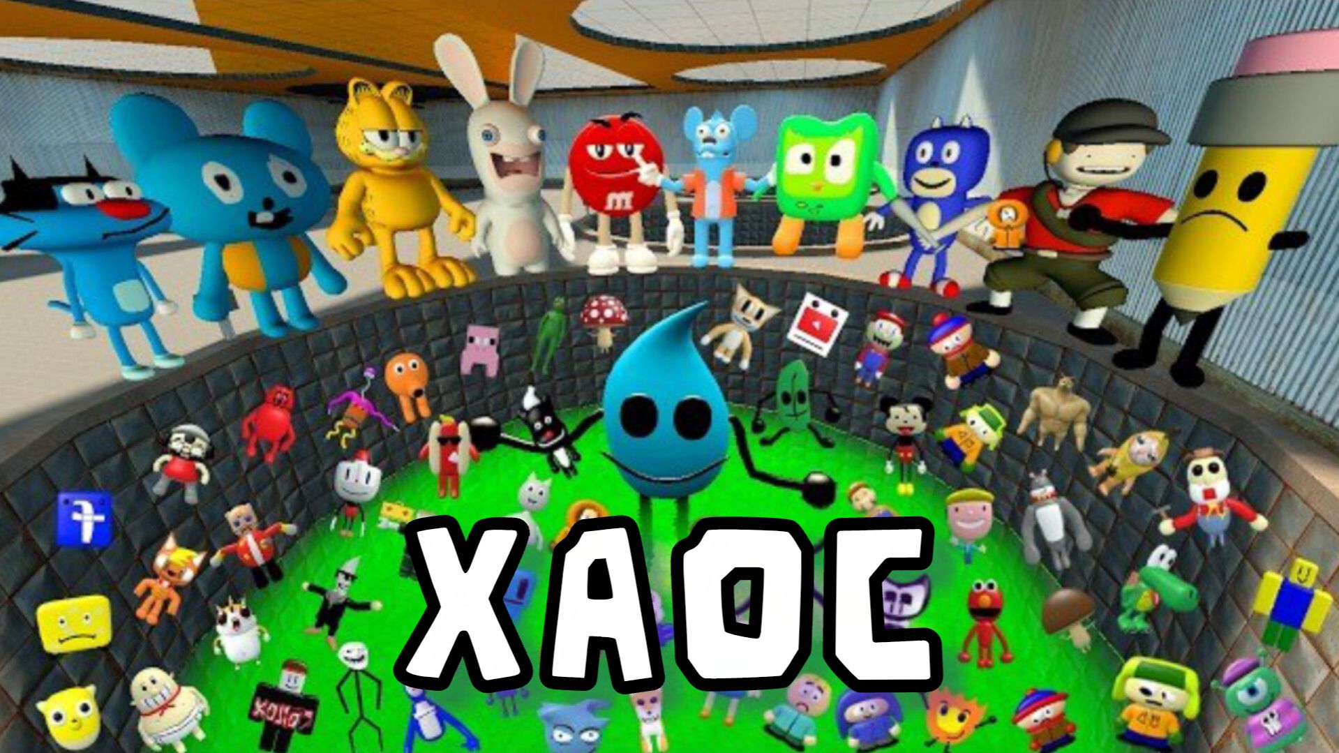 КЛОНЫ СОНИКА на РЭГДОЛЛ-РОУД?! Повсюду хаос! Игра GMod