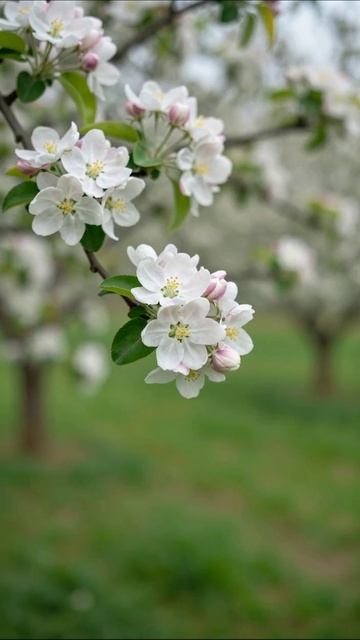 Цветение яблонь: весеннее волшебство #яблони #цветы #природа #весна