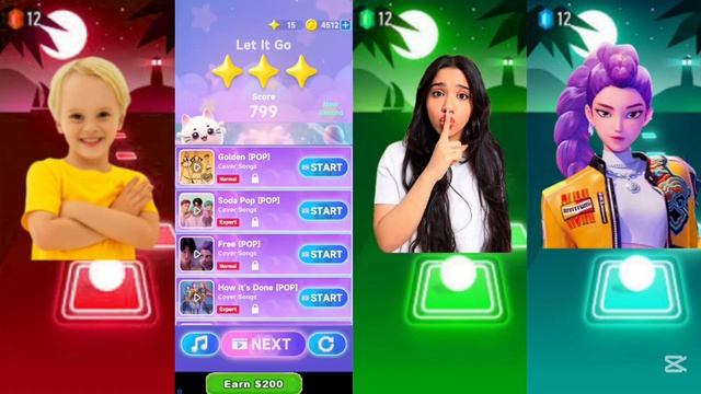 Гадкий я 4 против Влада и Ники! 🍌🔥 Эпичный баттл в Tiles Hop: Shfa и K-pop Охотники