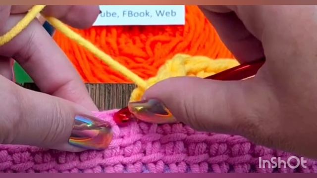 высокий ряд из столбика с 3 накидами.