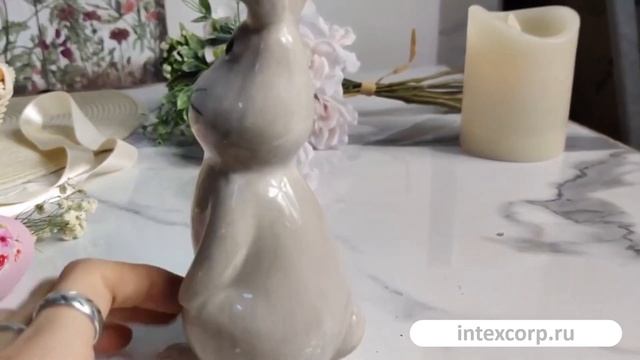 Декоративная фигурка ЗАЯЦ ЛАММЕРТ, керамика, 16 см, 2018118-2