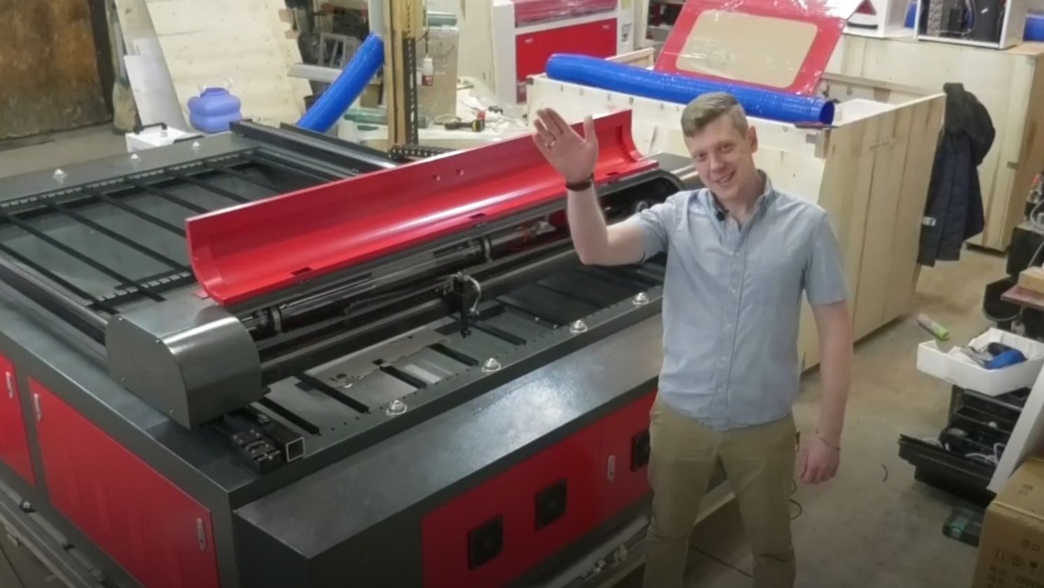 ЧПУ CO2 лазерный станок (гравер, маркер). Большое поле (1500х2500мм). Обзор.