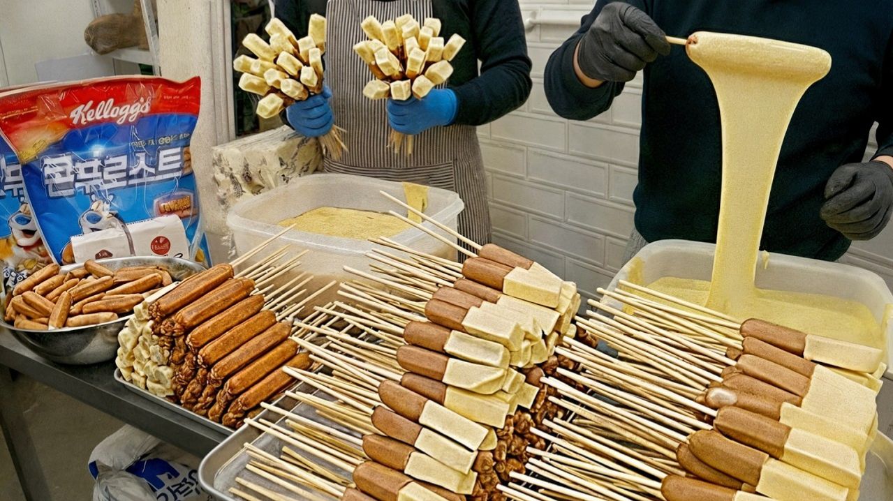 Гигантские хот-доги, которых продают по 1000 штук каждые выходные! гигантский хот-дог с сырном