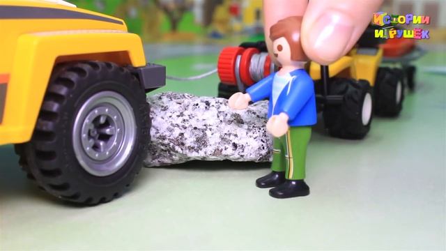 Видео для детей - Мультики для детей с игрушками Плеймобил Круто быть спасателе