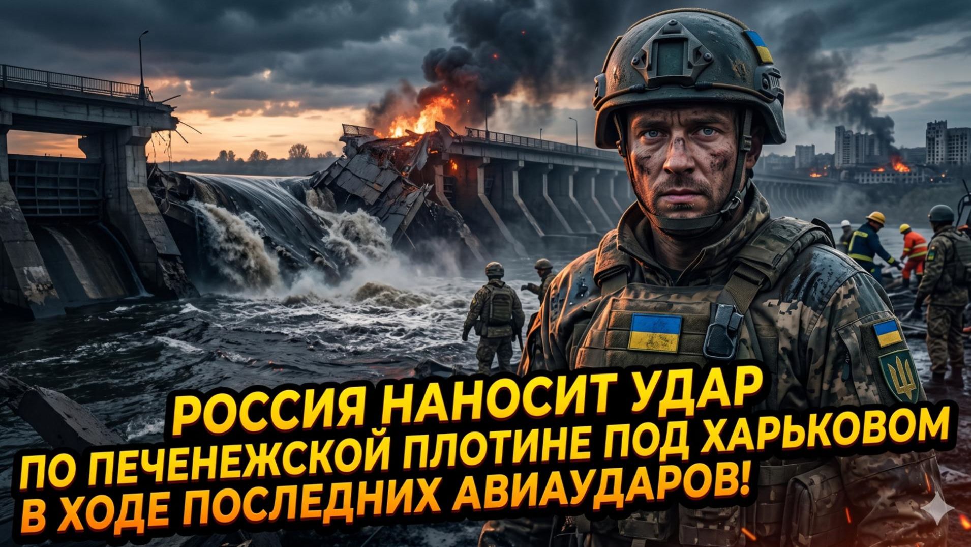 🚨💦 АТАКА НА ДАМБУ! Россия бьет по Печенегам под Харьковом - Готовьтесь к последствиям