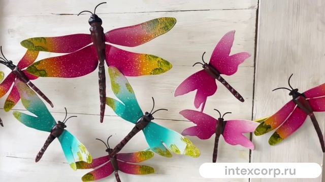 Настенное украшение - панно ЛЕТНИЙ ПОЛЁТ, металл, 73х34 см, 557105250-1