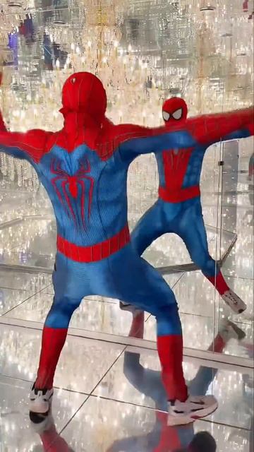 Spiderman was scared of himself #spiderman