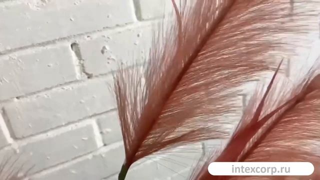 Декоративная ветка ВЕРДЮР, полиэстер, розовая, 98 см, 1123349