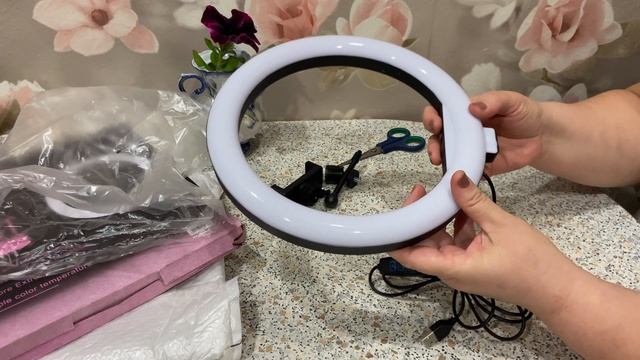 Распаковка с Алиэкспресс. Круглая лампа