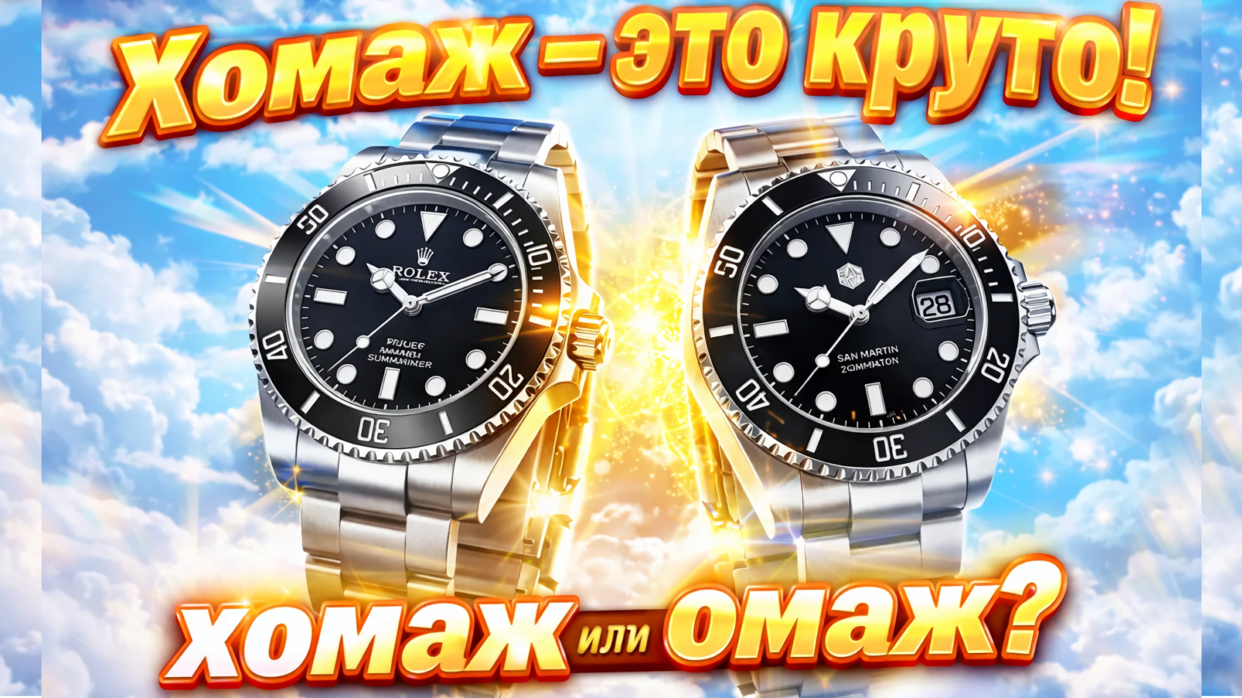 ХОМАЖ - ЭТО КРУТО! / ОРИГИНАЛОВ НЕ СУЩЕСТВУЕТ / ИКОНЫ СТИЛЯ / ПОКУПАЕМ ХОМАЖИ? / №192 #часы #rolex