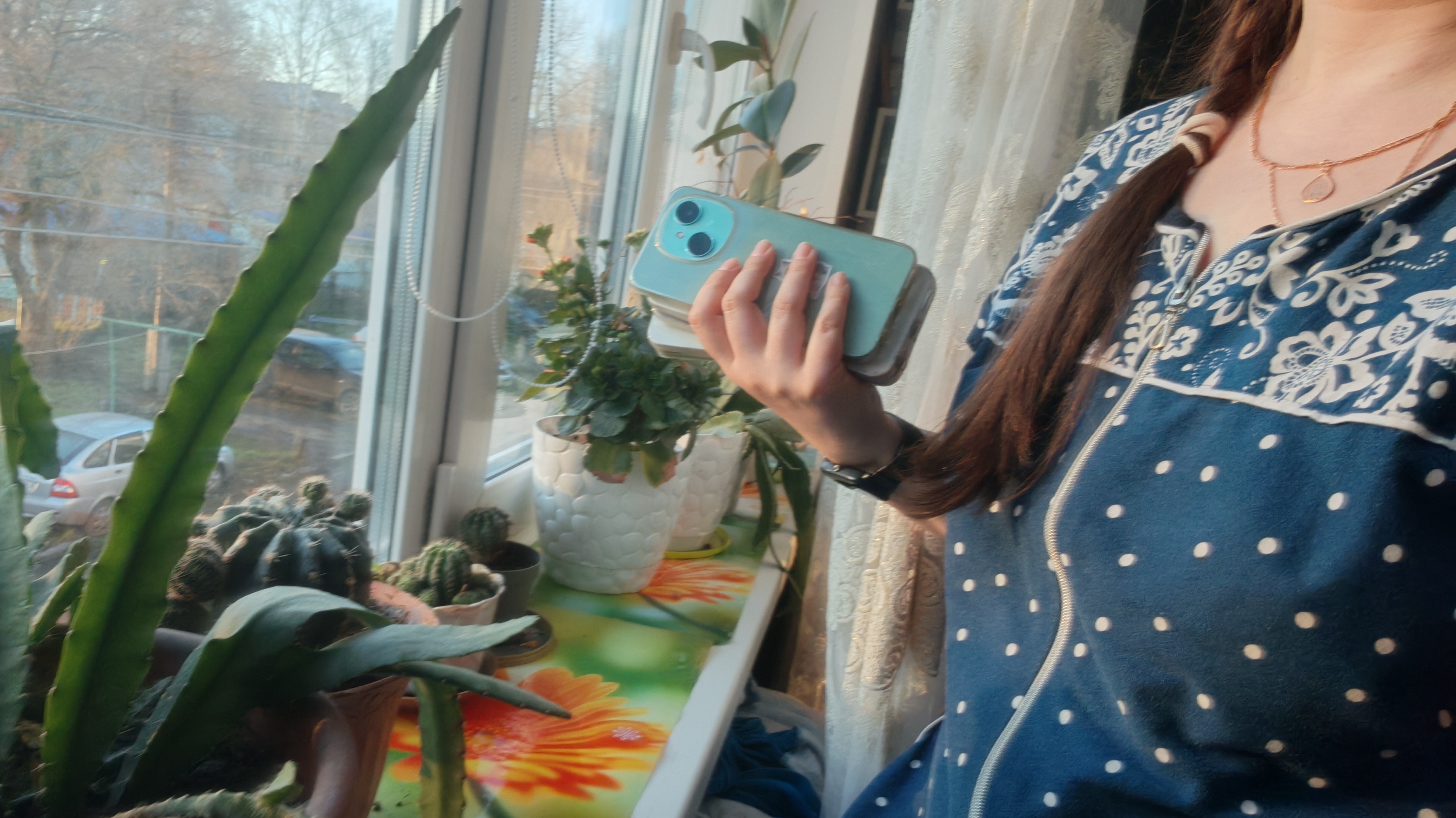 радуюсь вечеру и весне в деревне