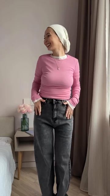 Арт. 176176140 Джинсы прямые с высокой посадкой