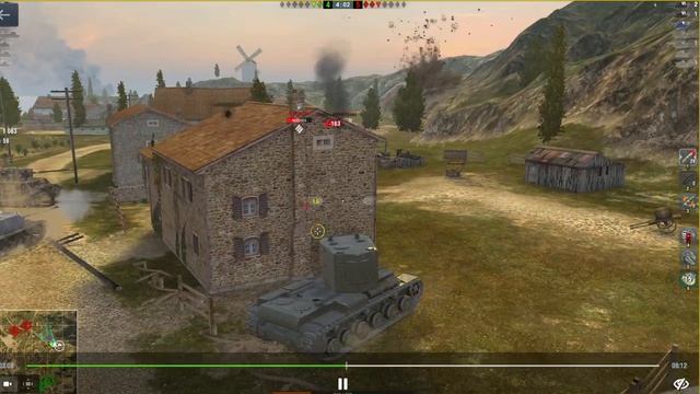 Tanks blits: играю на Кв-2 часть 2