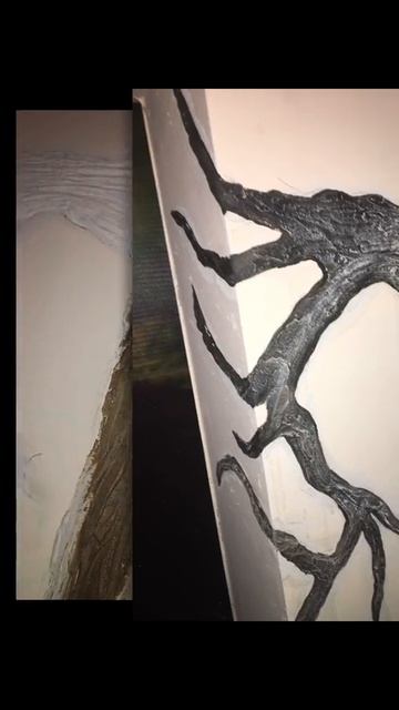 Дерево из шпаклевки