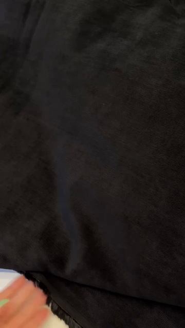Струящийся микровельвет в черном цвете🖤