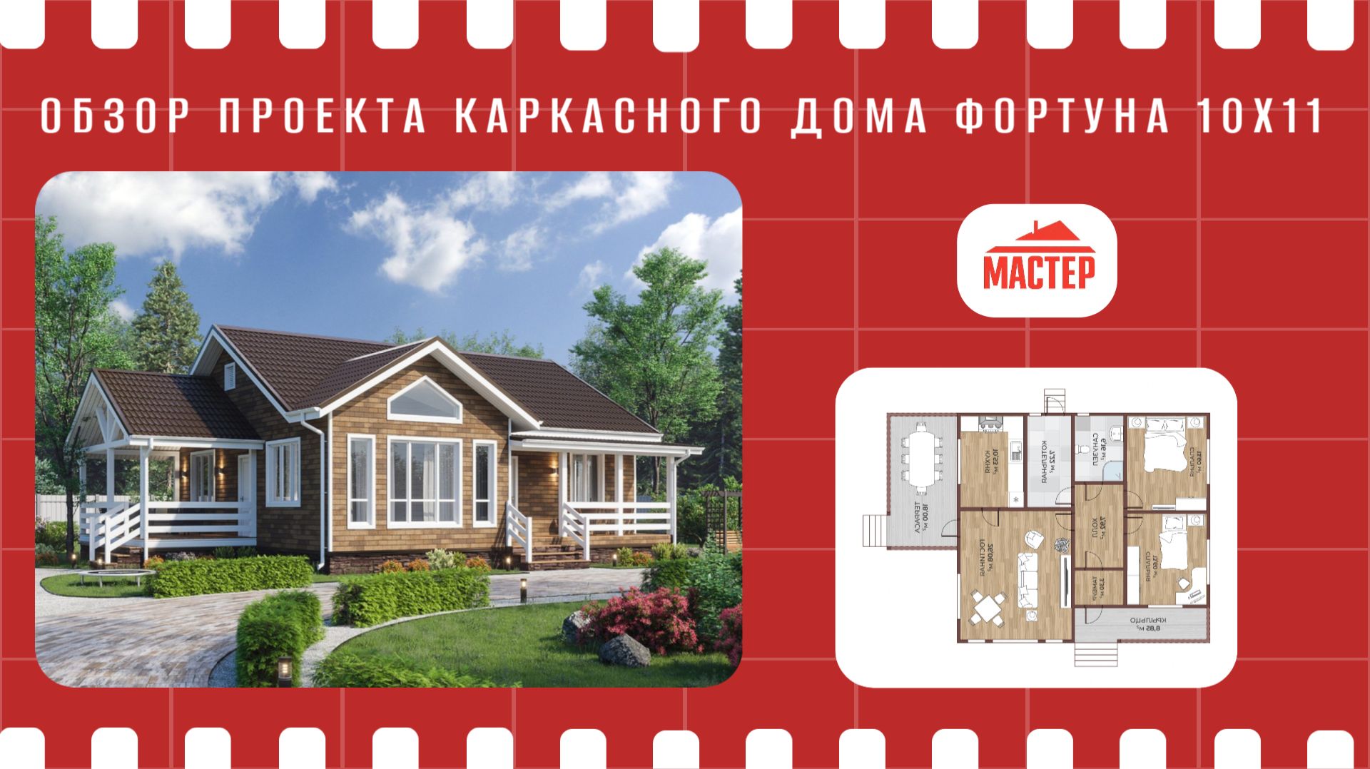 Обзор проекта каркасного дома 