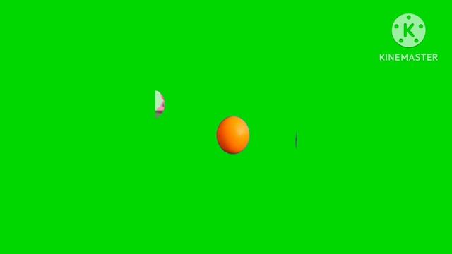 оранжевый штучка от канала карусель бежит футаж