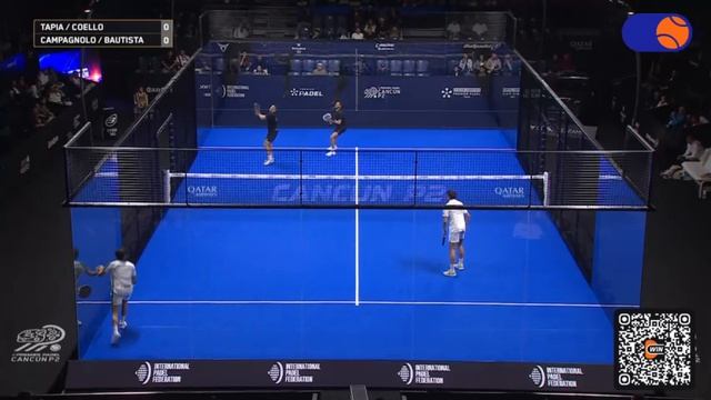 Артуро Коэльо⧸Агустин Тапиа (1) – Лукас Кампаньоло⧸Хайро Баутиста ｜ PREMIER PADEL CANCÚN P2 CENTRE