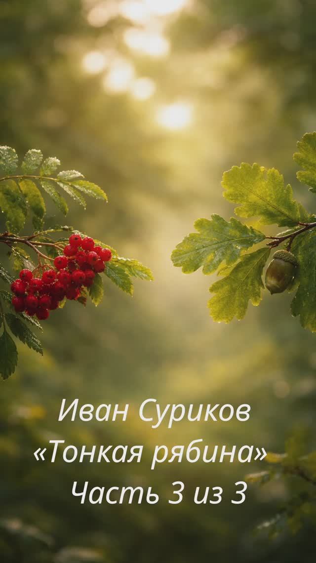 Иван Суриков — «Тонкая рябина»  Часть 3 из 3