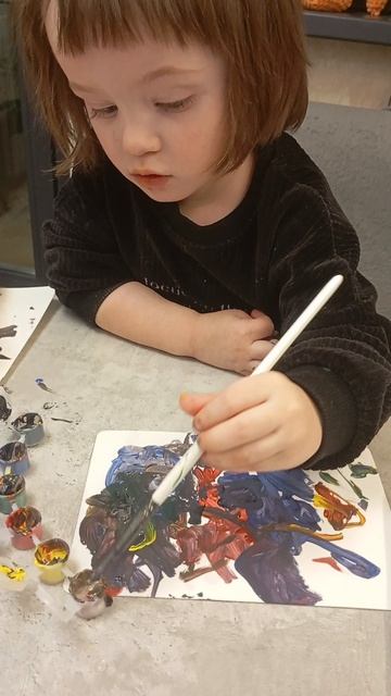 Димка Дениска рисуют