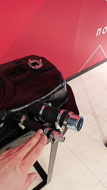 Топливный бак Фиат Альбеа (круглый фланец) усиленный пластик (bolt-on)