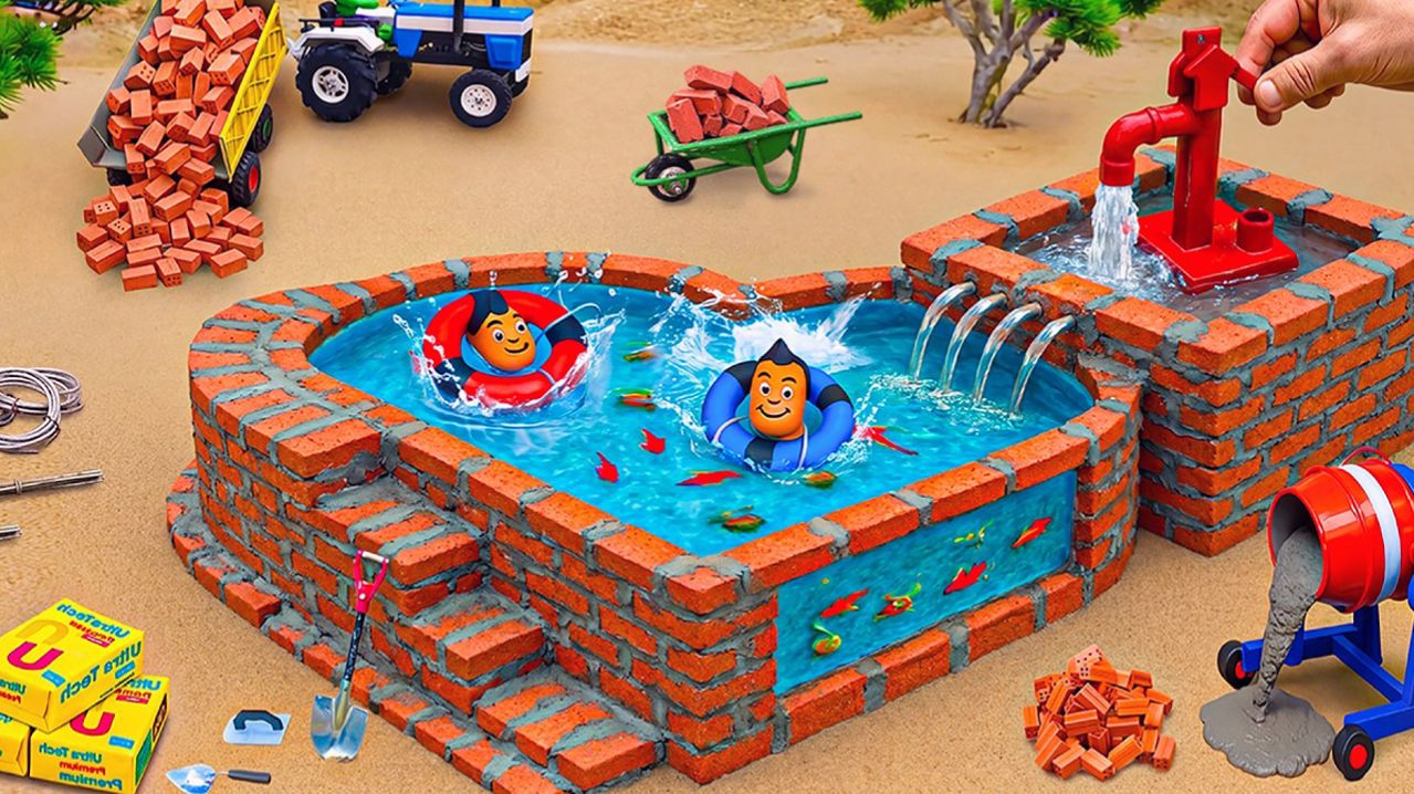 Мультики для детей. Мультики про Строительство Яблока ЭПЛ из кирпича. Мультики для малышей