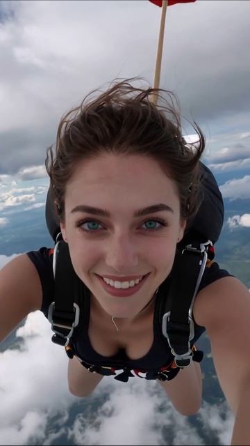 Адреналиновая радость: Прыжок с парашютом! #парашют #приключение #экстрим