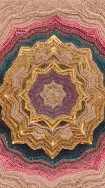 Красота песчаного мандалы #искусство #медитация