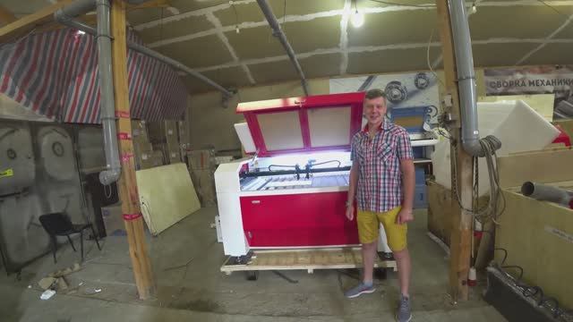 2 лазерные головы на одном станке! ЧПУ лазерный станок CO2 (резка - гравировка) ЧПУ24