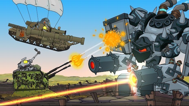 Сломанный танк с ценным грузом vs целая армия - Мультики про танки