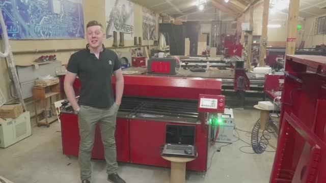 Лазерный станок 1500х1500мм. Запуск, резка. Управление RUIDA