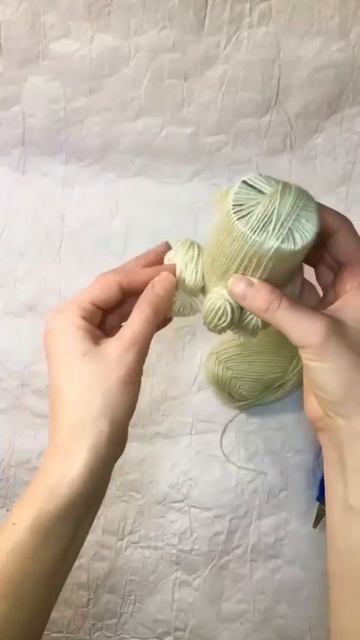 собачки из пряжи