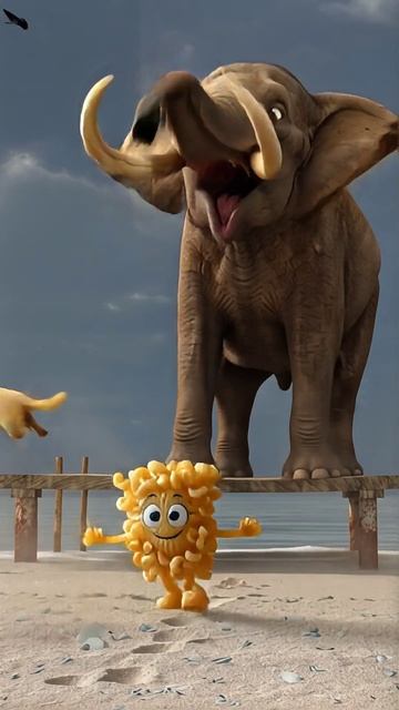 Макарошка и слон