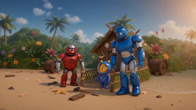 Приключения на необитаемом острове: Роботы и Астронавт 🏝️🤖 | Мультизор: Уроки дружбы