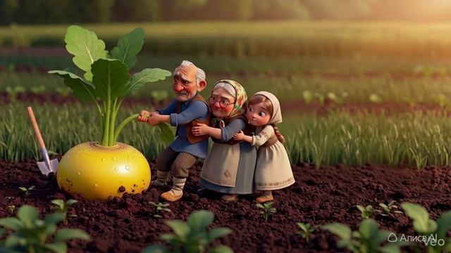 Репка. Русская народная сказка. Мультфильм для детей