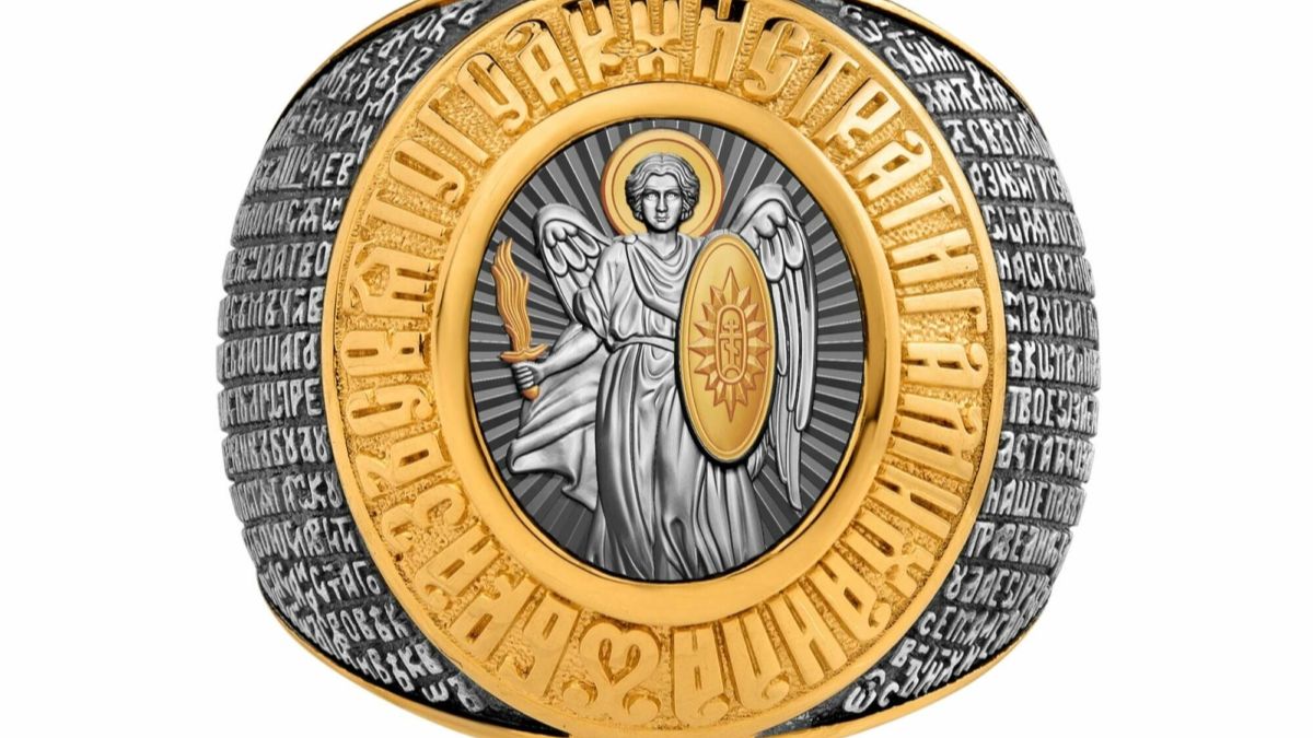 Перстень «Архангел Михаил» серебро 925 пробы (арт. 03.303)