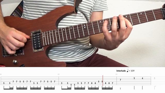 Iron Maiden - Fear of the Dark  Guitar Tabs Tutorial Гитара урок