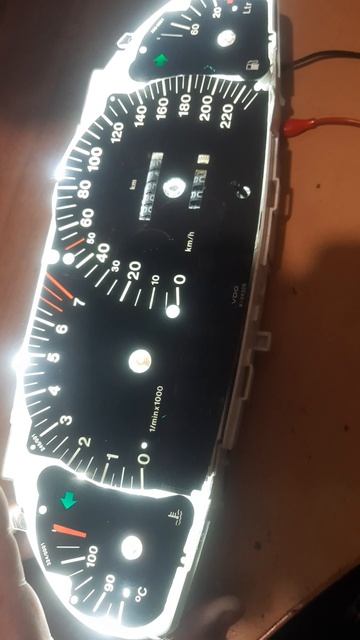 Opel Omega B пересвет приборной панели 2х