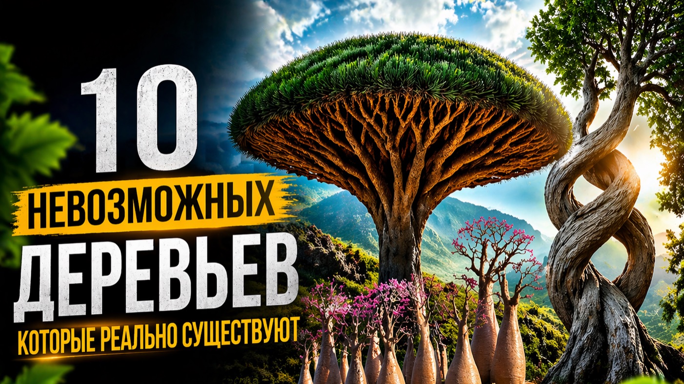 🌳10 Невозможных деревьев,которые реально существуют 🔥
