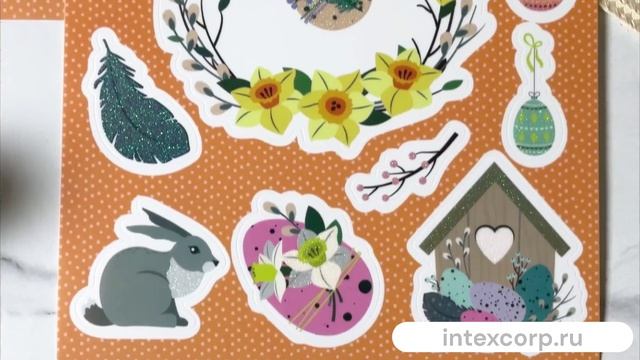 Наклейки для яиц ПАСХАЛЬНОЕ ПОПУРРИ, 29＊х21 см, 492403070-1