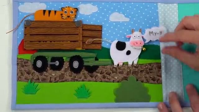 РАЗВИВАЙКА про Синий трактор - Мультик про животных и цвета для детей малышей