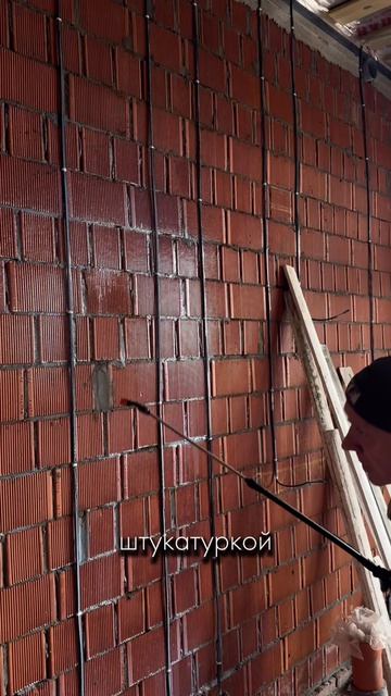 Сделали электрику, приступаем к штукатурке стен