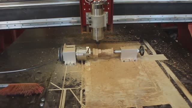 4-ось на чпу фрезерном станке. powermill