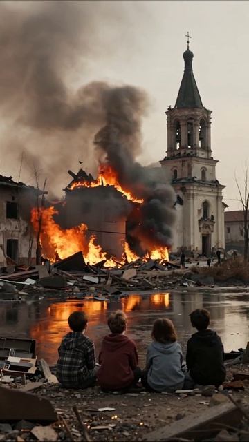 Тени надежды: потерянный мир детей #катастрофа #буря #потеря