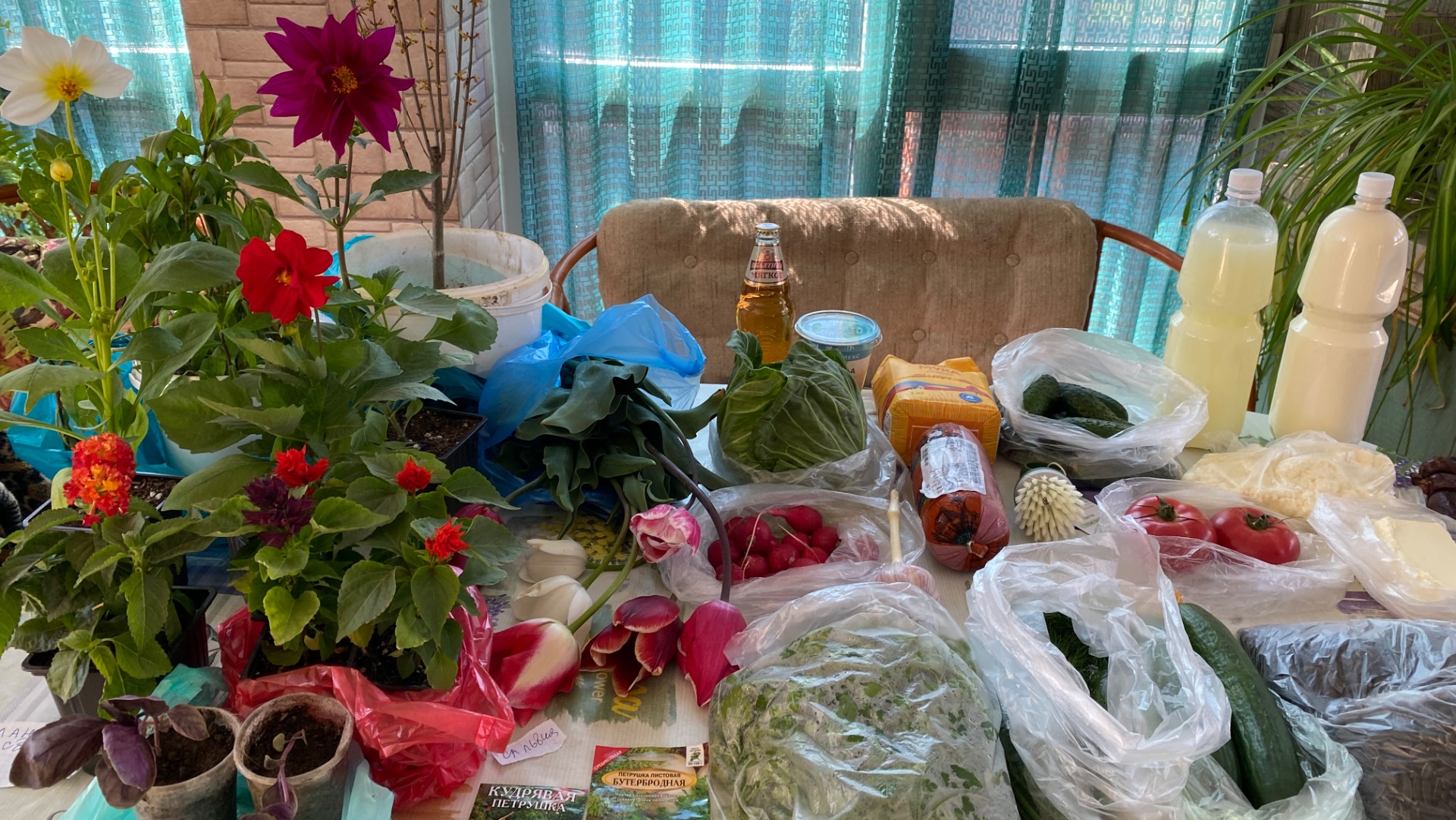 Покупки продуктов на рынке и в Пятерочке🛒🛍️