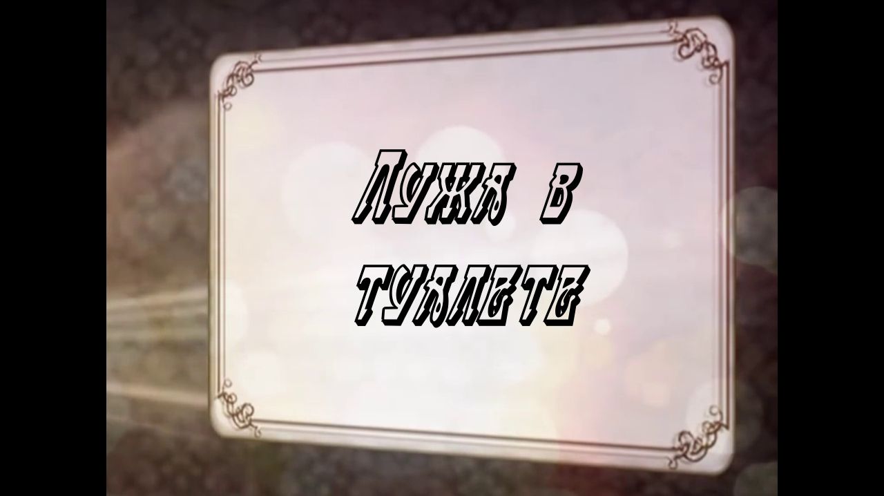 Лужа в туалете