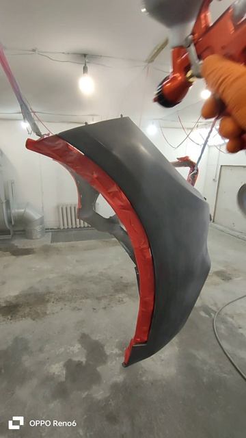 BMW X5M покраска бампера